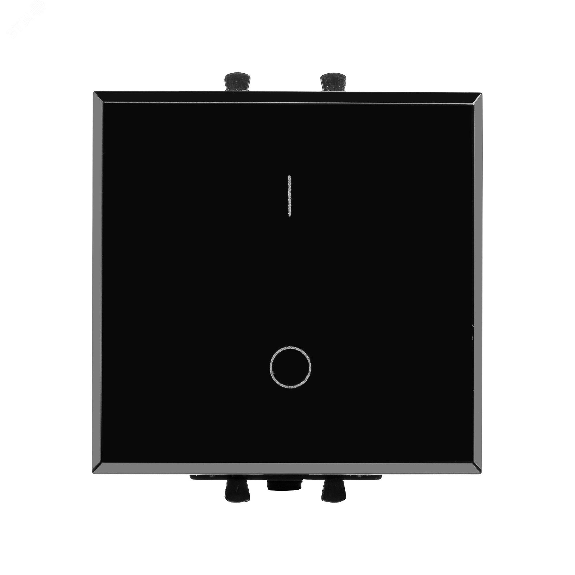 Avanti Выключатель двухполюсный одноклавишный модульный, , Черный квадрат, 2 модуля 4402222 DKC - превью 2
