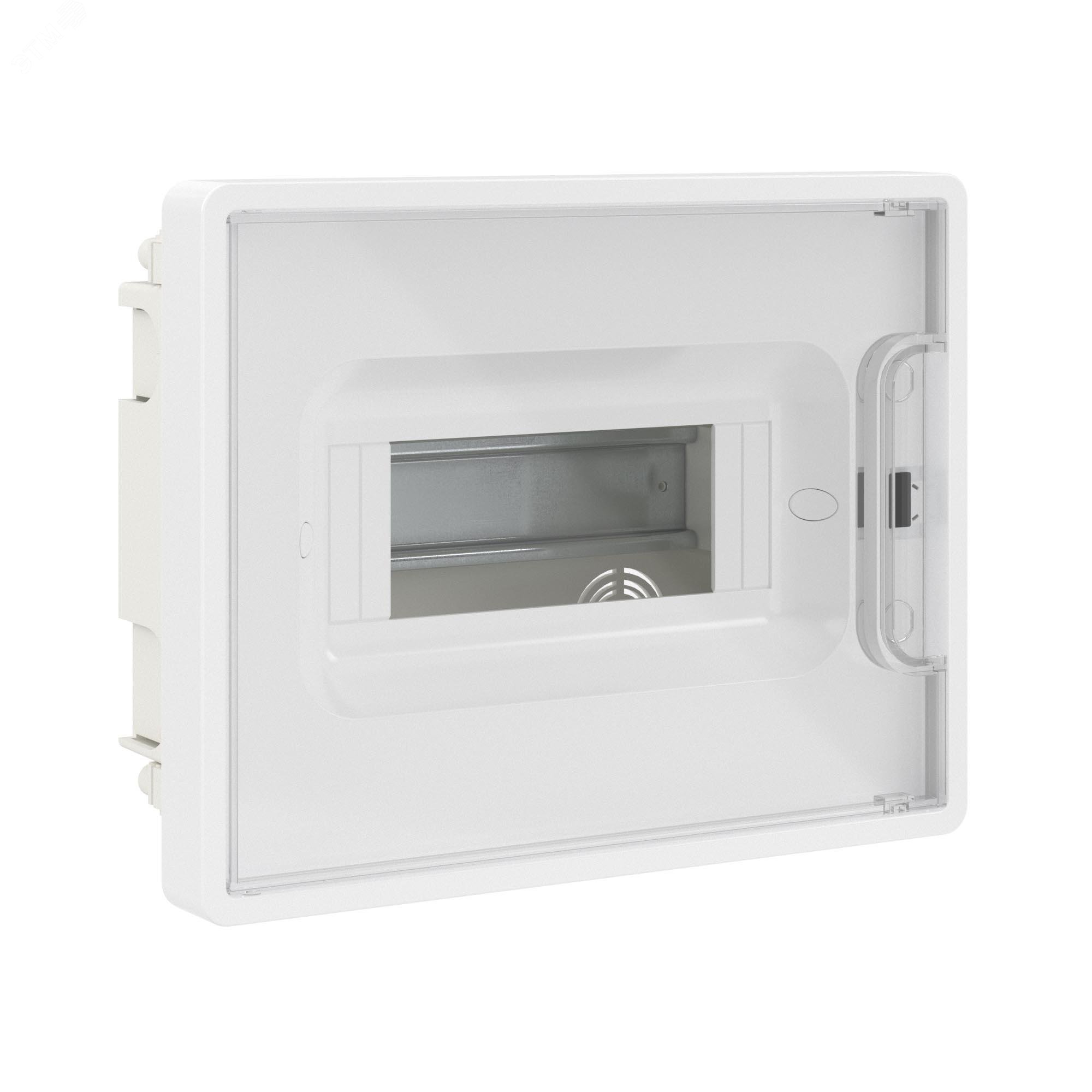 Изображение товара Встраиваемый щиток FRAME 8 модульный с прозрачной дверцей DKC