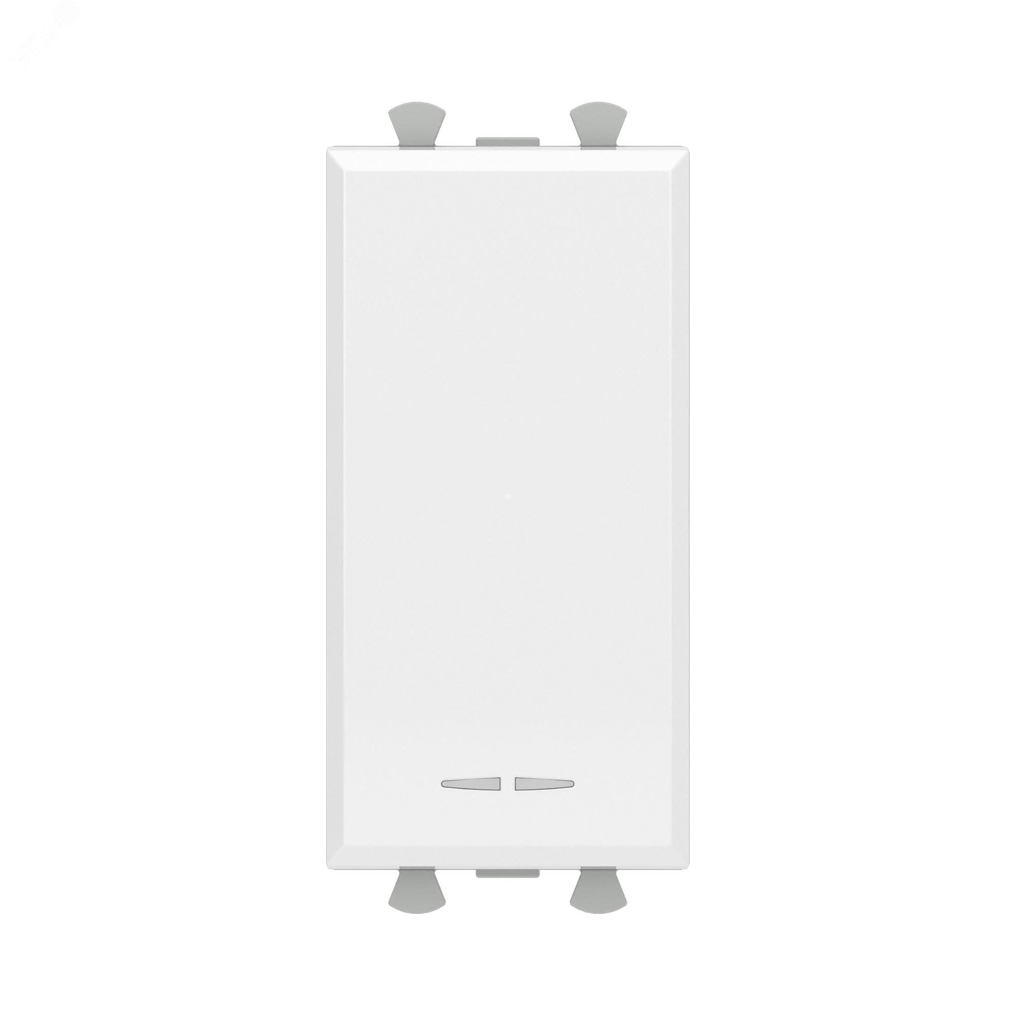 Изображение товара Модульная кнопка Avanti Белое облако 1 клавиша для системы ОРМ установка в подрозетку