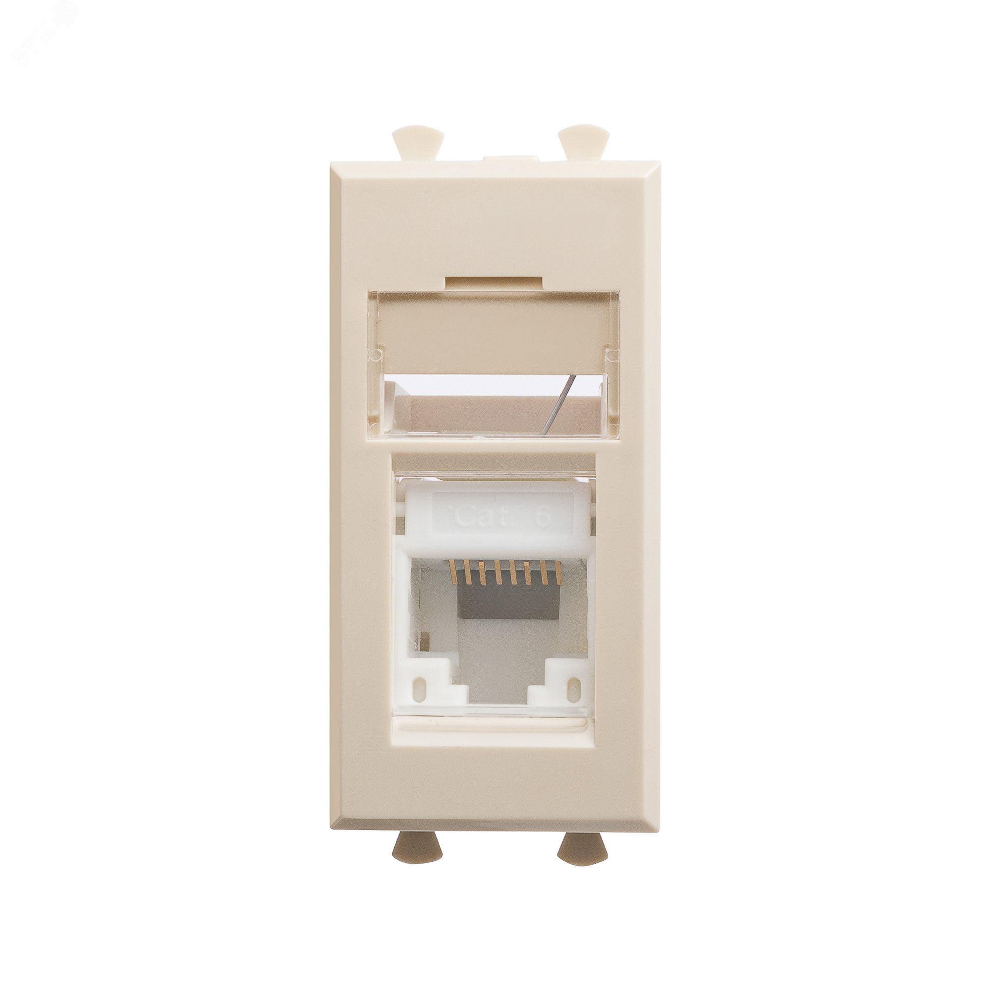 Изображение товара Компьютерная розетка Ванильная дымка Avanti RJ-45 модульная кат 6 1 модуль