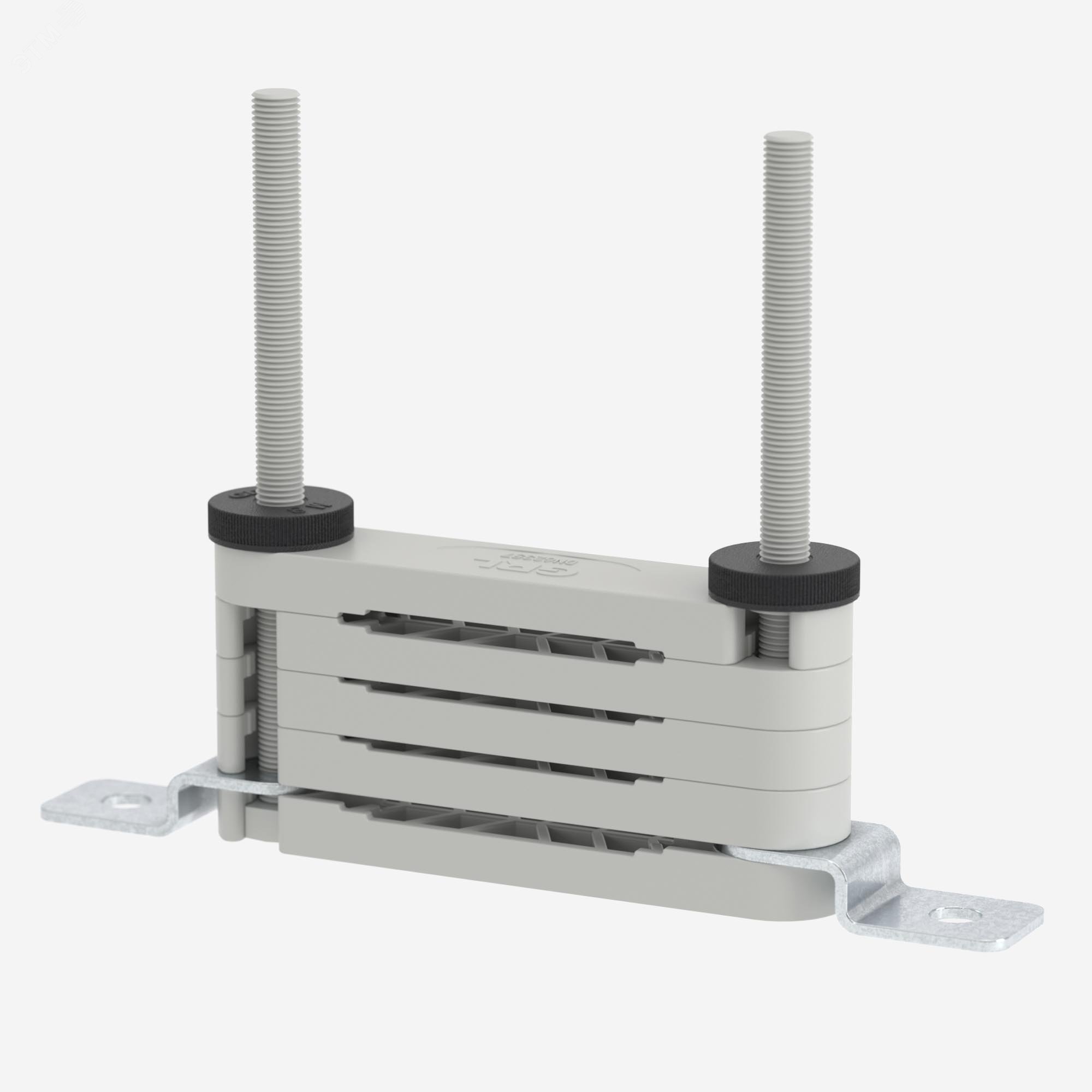 Изображение товара Держатель гибкой шины 40-63мм до 4 шт зажим шинный DKC