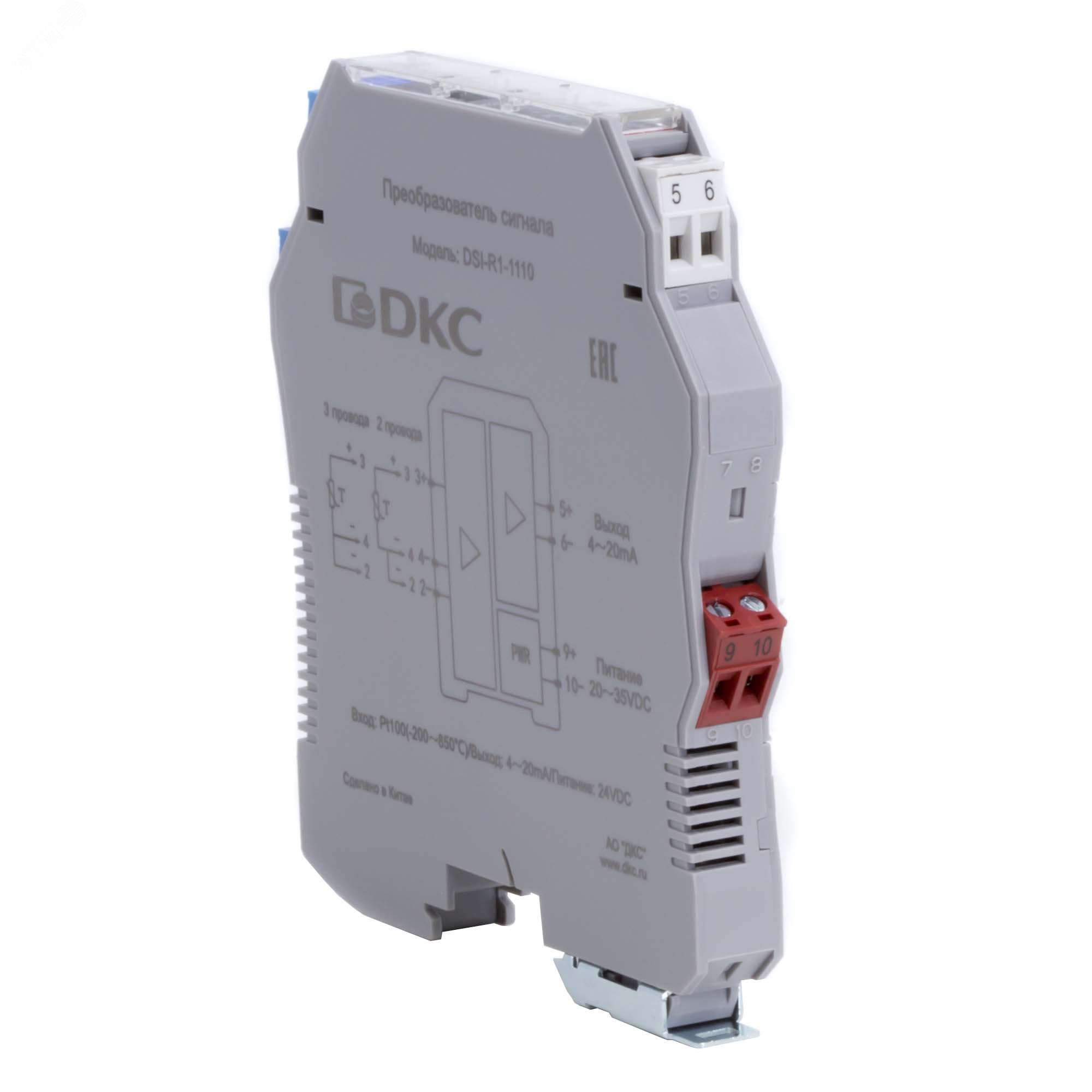 Изображение товара Преобразователь сигнала DSI, 1 вход RTD Pt100, 1 выход 4…20 мА (шт)
