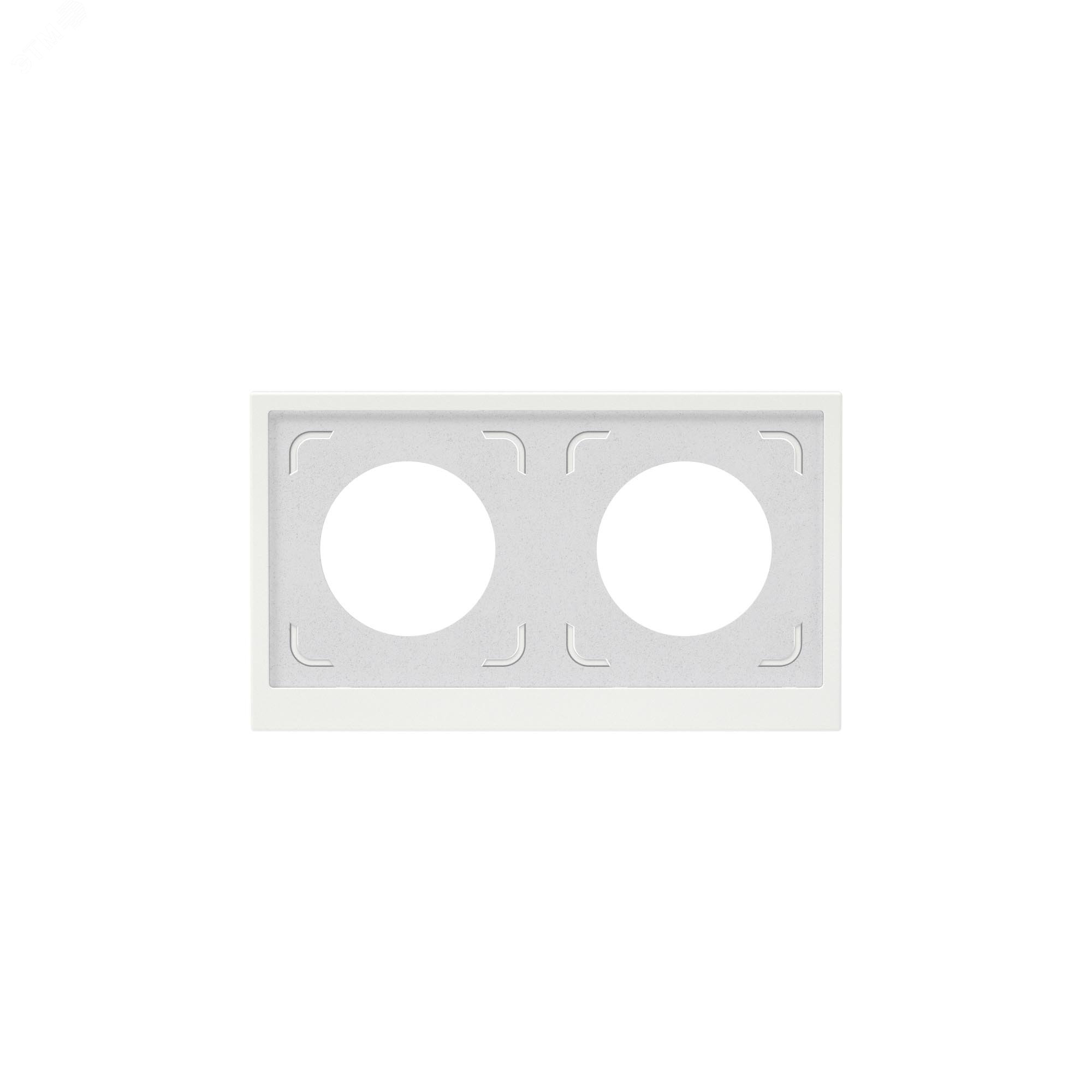 Изображение товара Рамка 2 поста IP44, KANT, белая магнолия (шт)