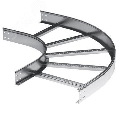 Изображение товара Угол горизонтальный 90 градусов 50х400 R300 горячий цинк DKC