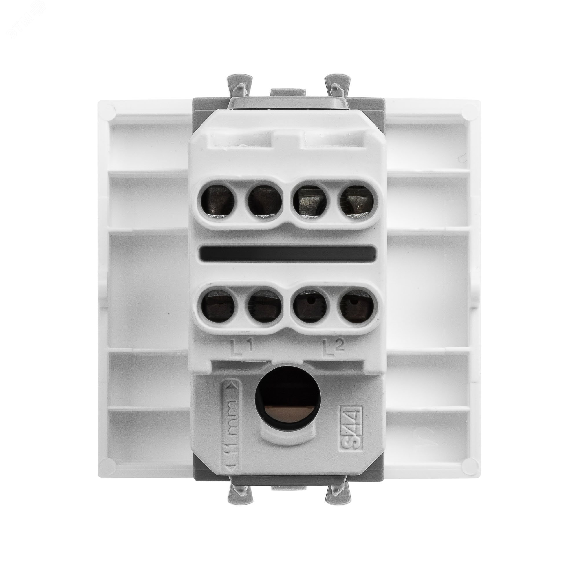 Avanti Выключатель  двухполюсный одноклавишный модульный Белое облако 2 модуля 4400222 DKC - превью 4