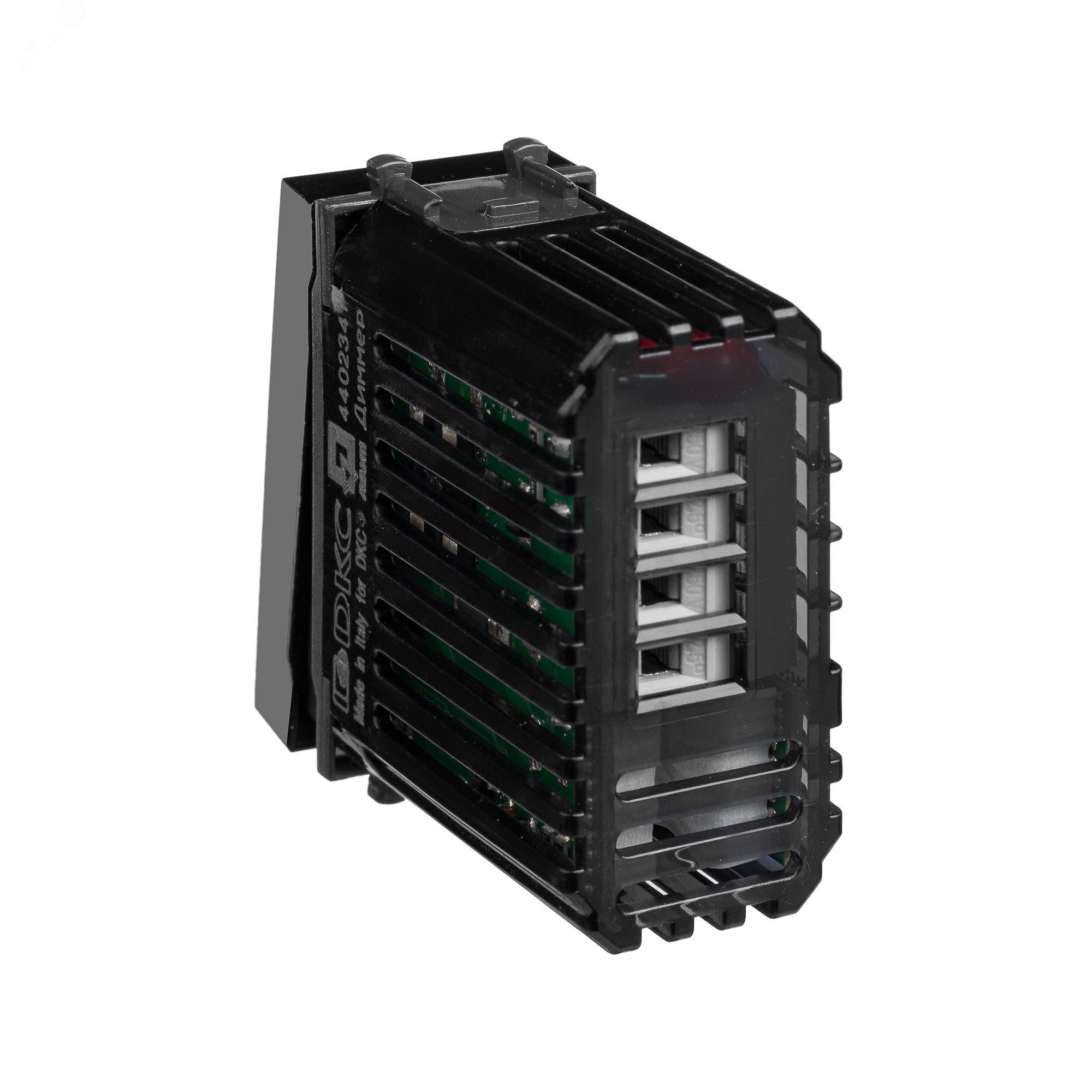 Avanti Диммер кнопочный ''Черный квадрат'', для LED ламп, 16A, 1 модульный 4402341 DKC - превью 5
