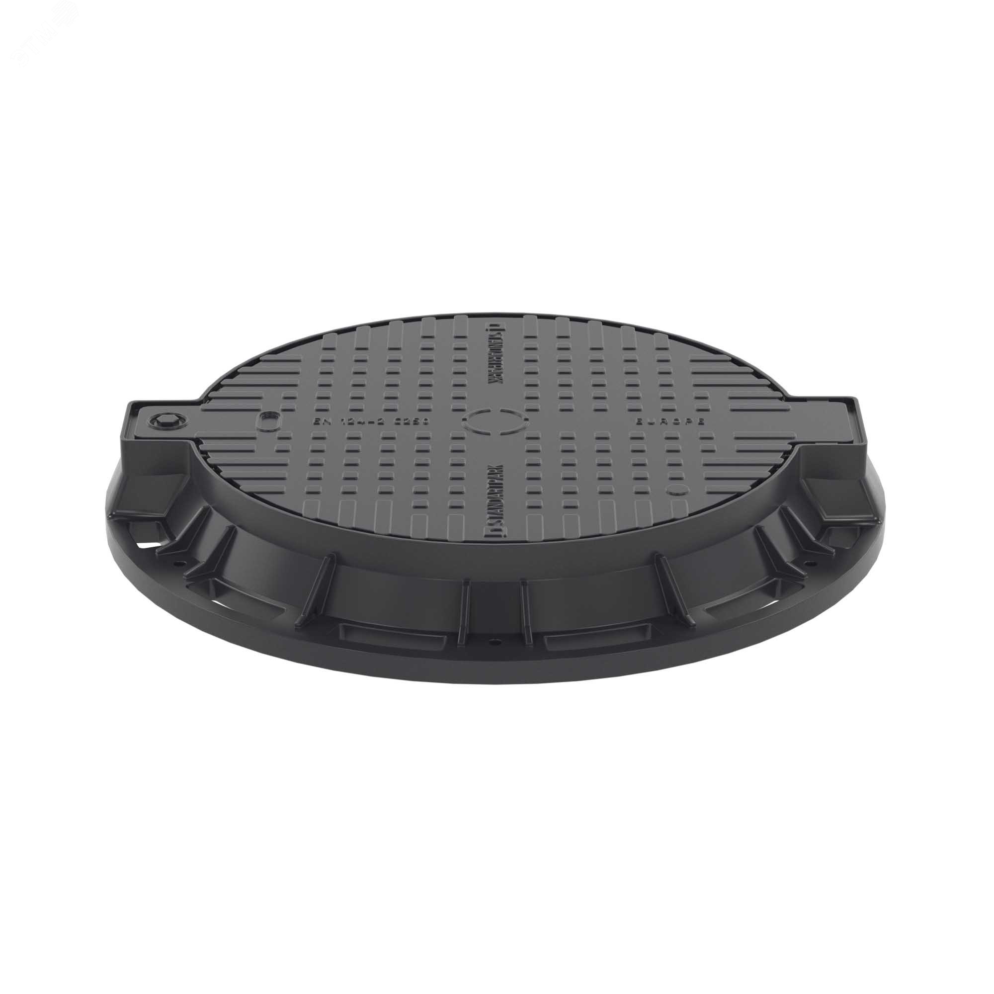 Изображение товара Чугунный люк С250 для колодцев до 25 тонн 800x800 мм ГОСТ 3634-2019