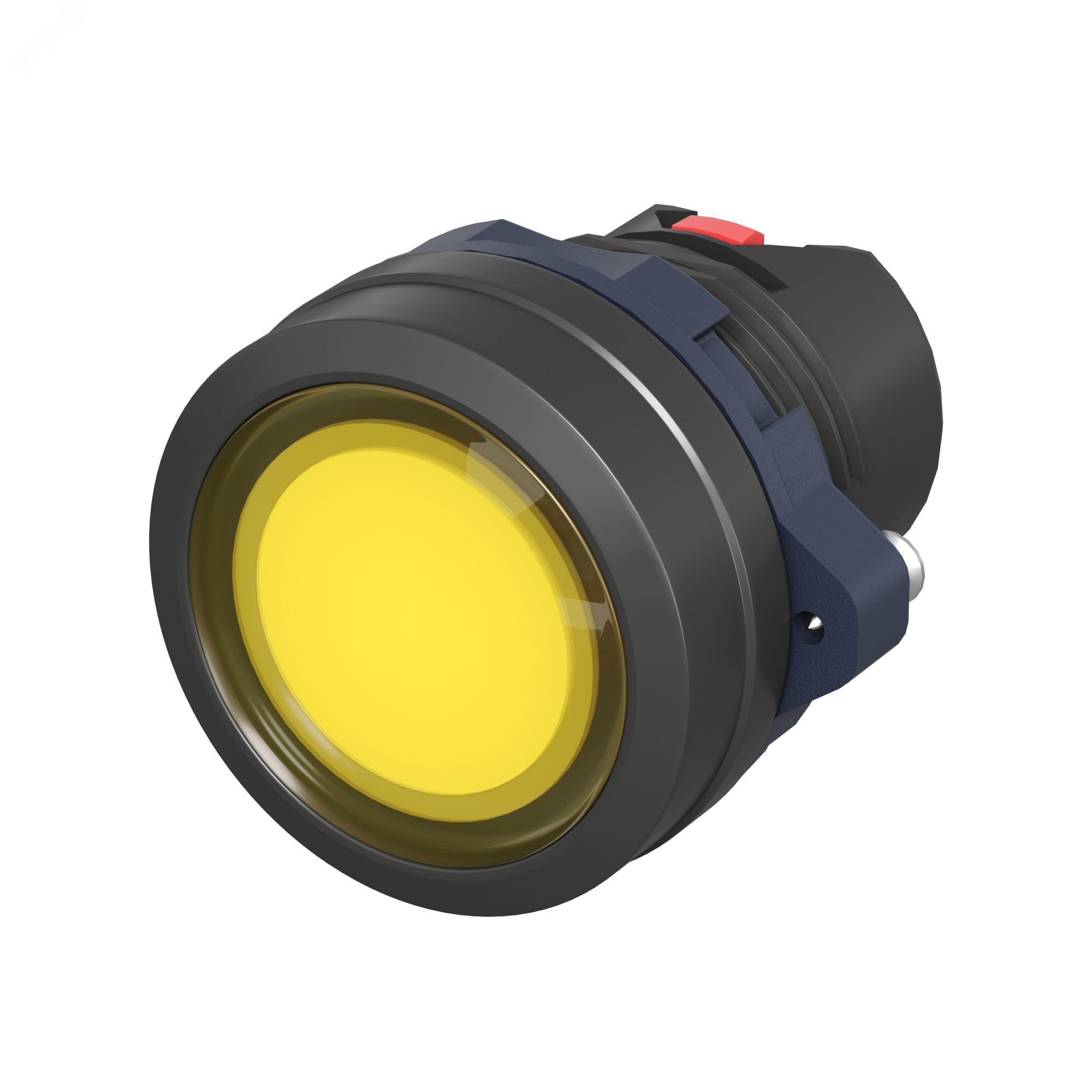 Изображение товара Плоская прозрачная желтая кнопка без фиксации IP65 для промышленного использования