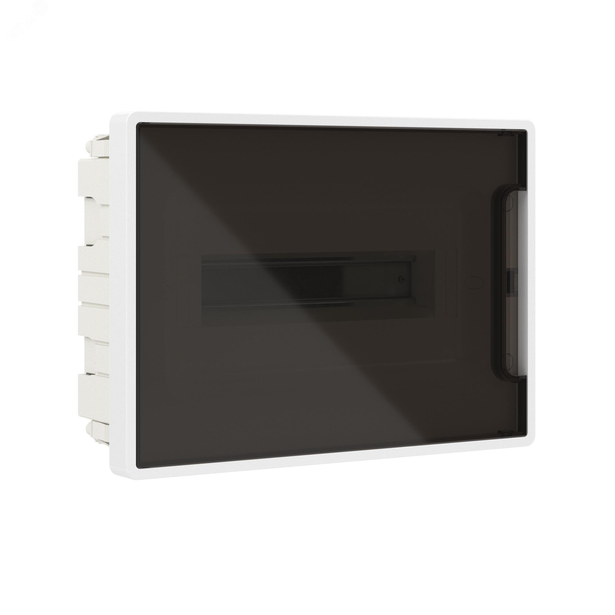 Изображение товара Встраиваемый щиток 12 модулей FRAME ЩРв-П-12 DKC белый с тонированной дверцей