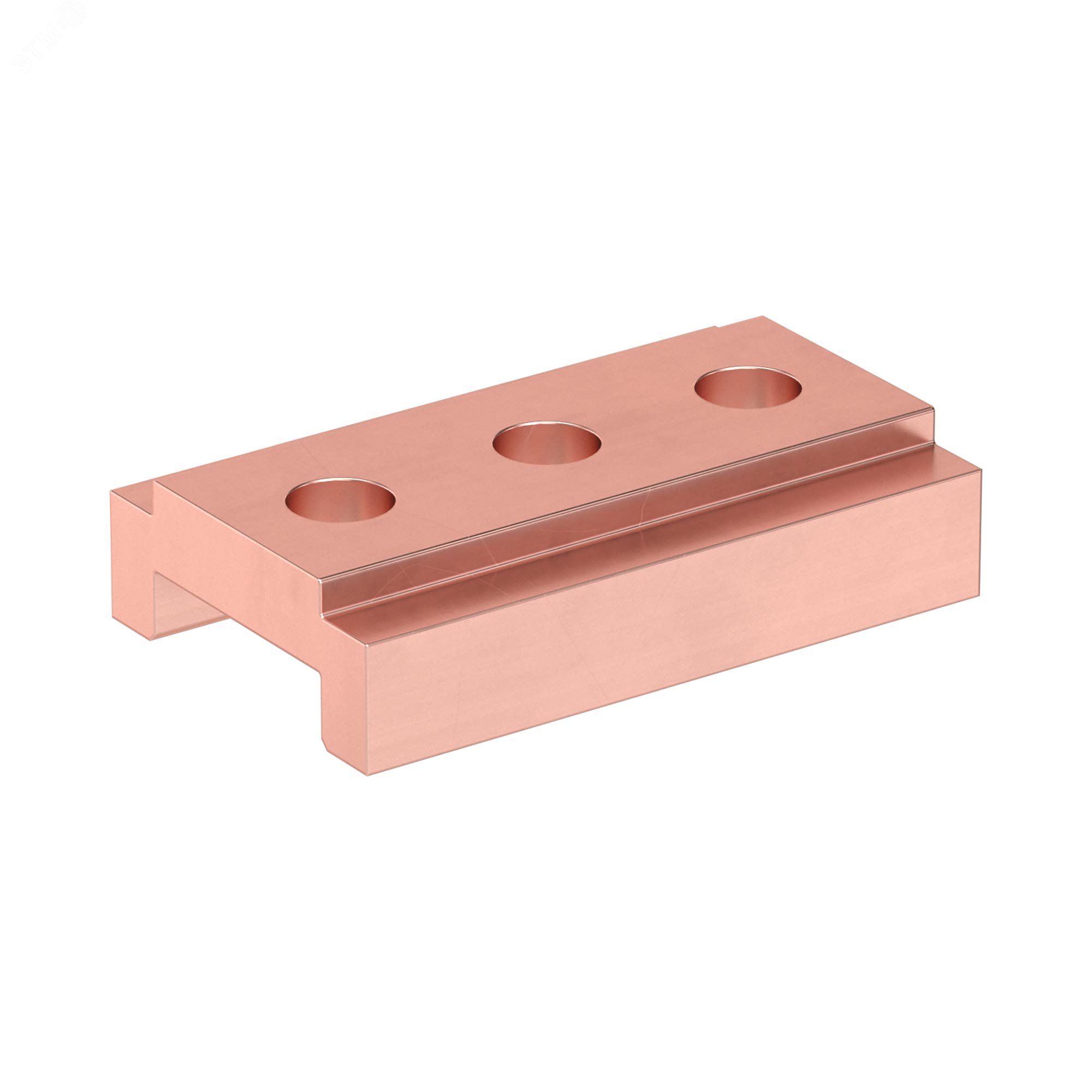 Изображение товара Струбцина медная 75 мм с 2 шинами на фазу для электромонтажа