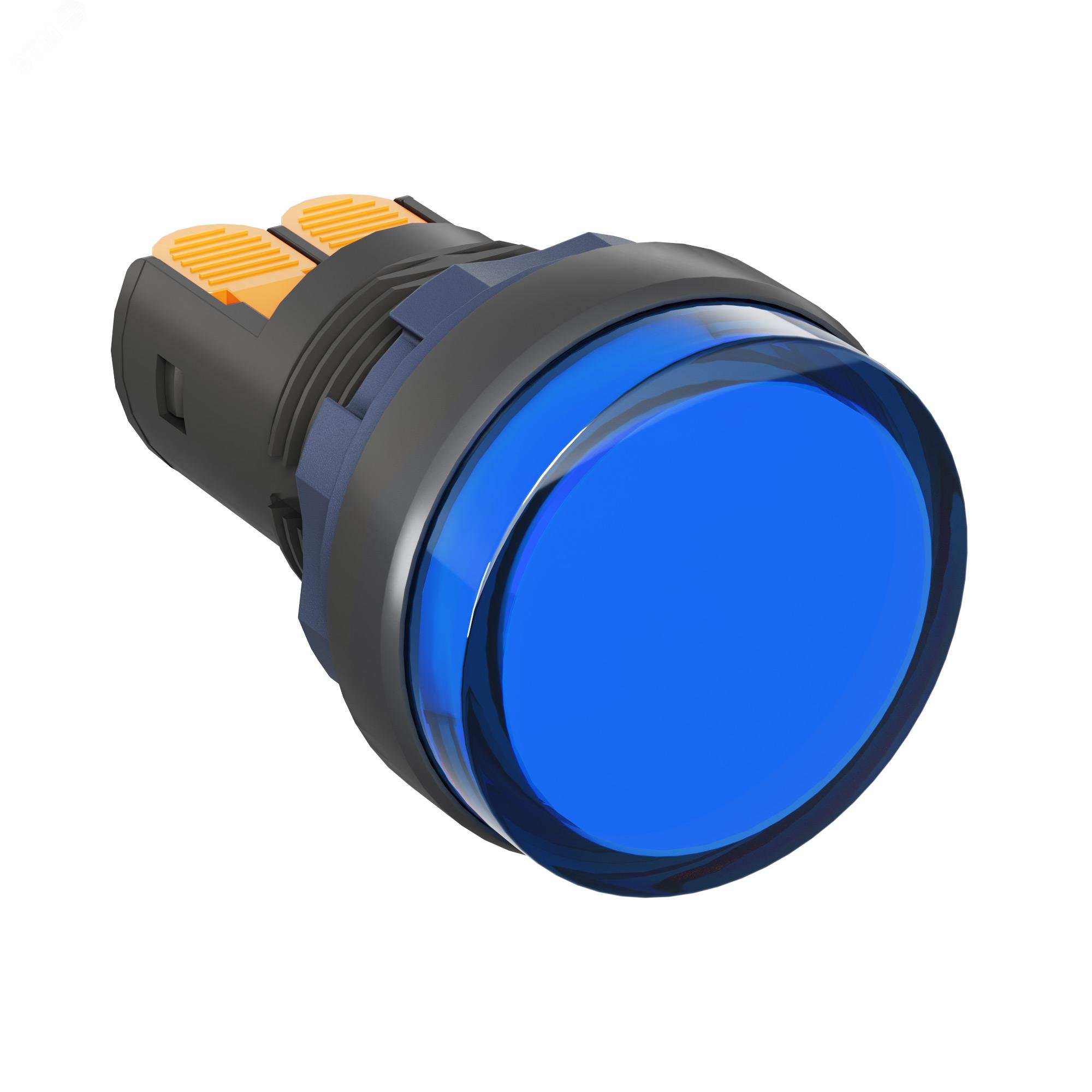 Изображение товара Сигнальный индикатор с диодом 220В синий Mitra M22L-F220BPP DKC