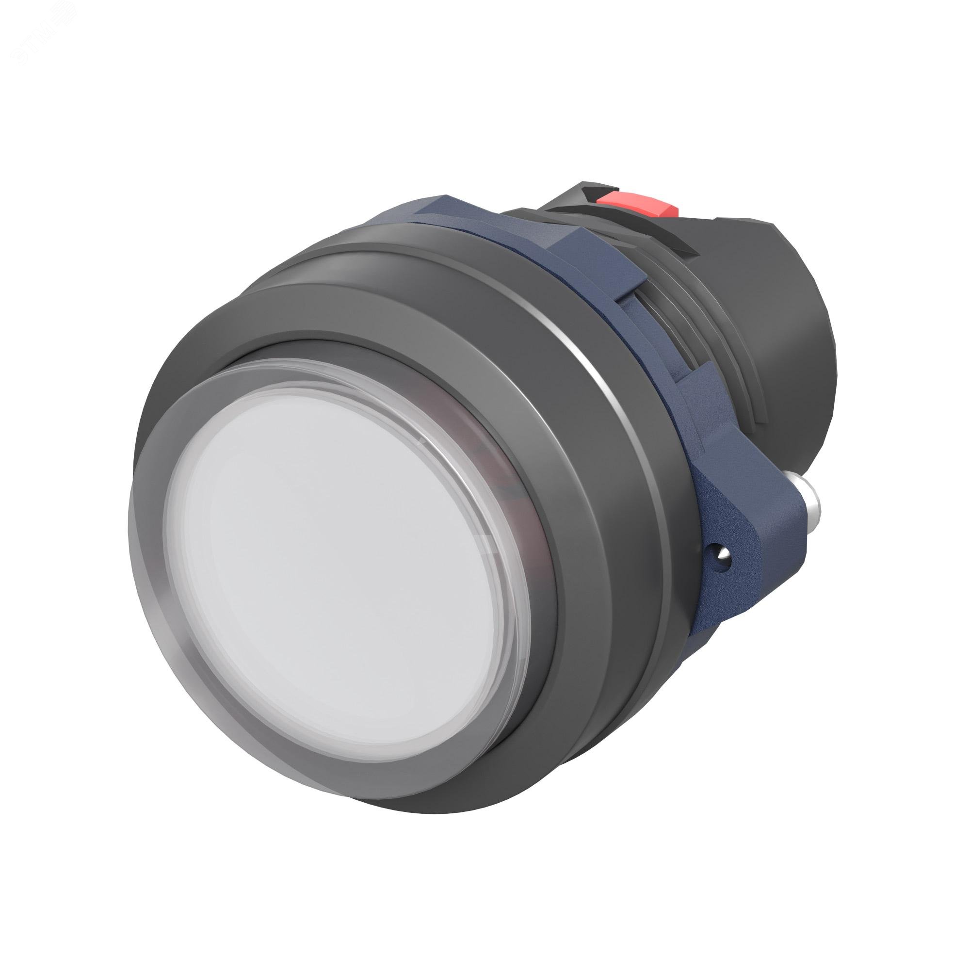 Изображение товара Головка кнопки выпуклая белая без фиксации, 22 мм, IP65, 220 В