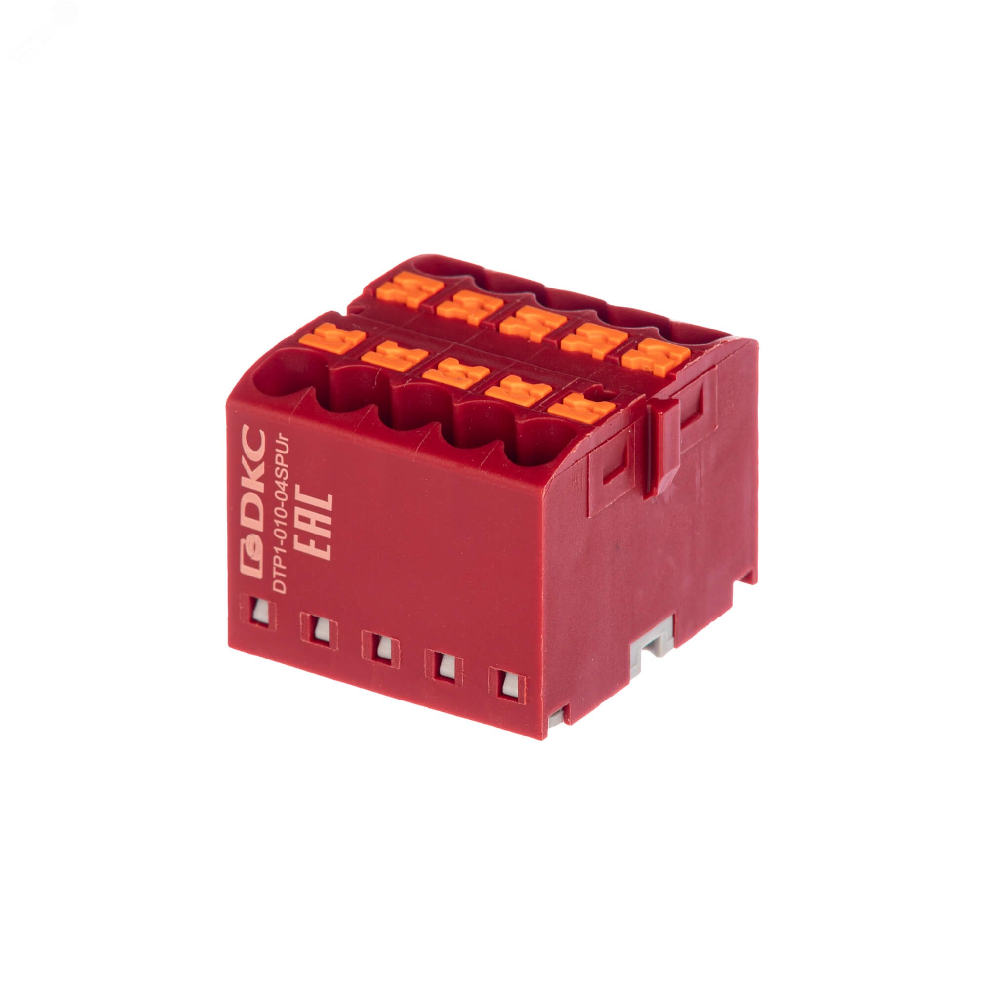 Изображение товара Блок распределительный с push-in зажимом 10 точек красный DKC