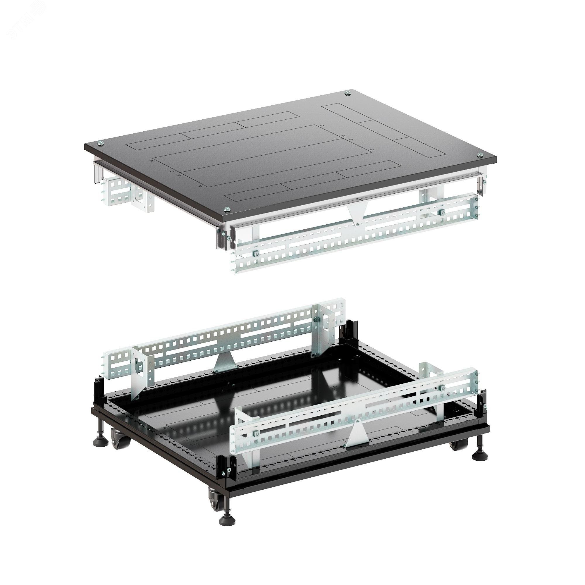 Изображение товара Комплект основание и крыша IT-CQE 800x600 RAL9005 с преперфорацией