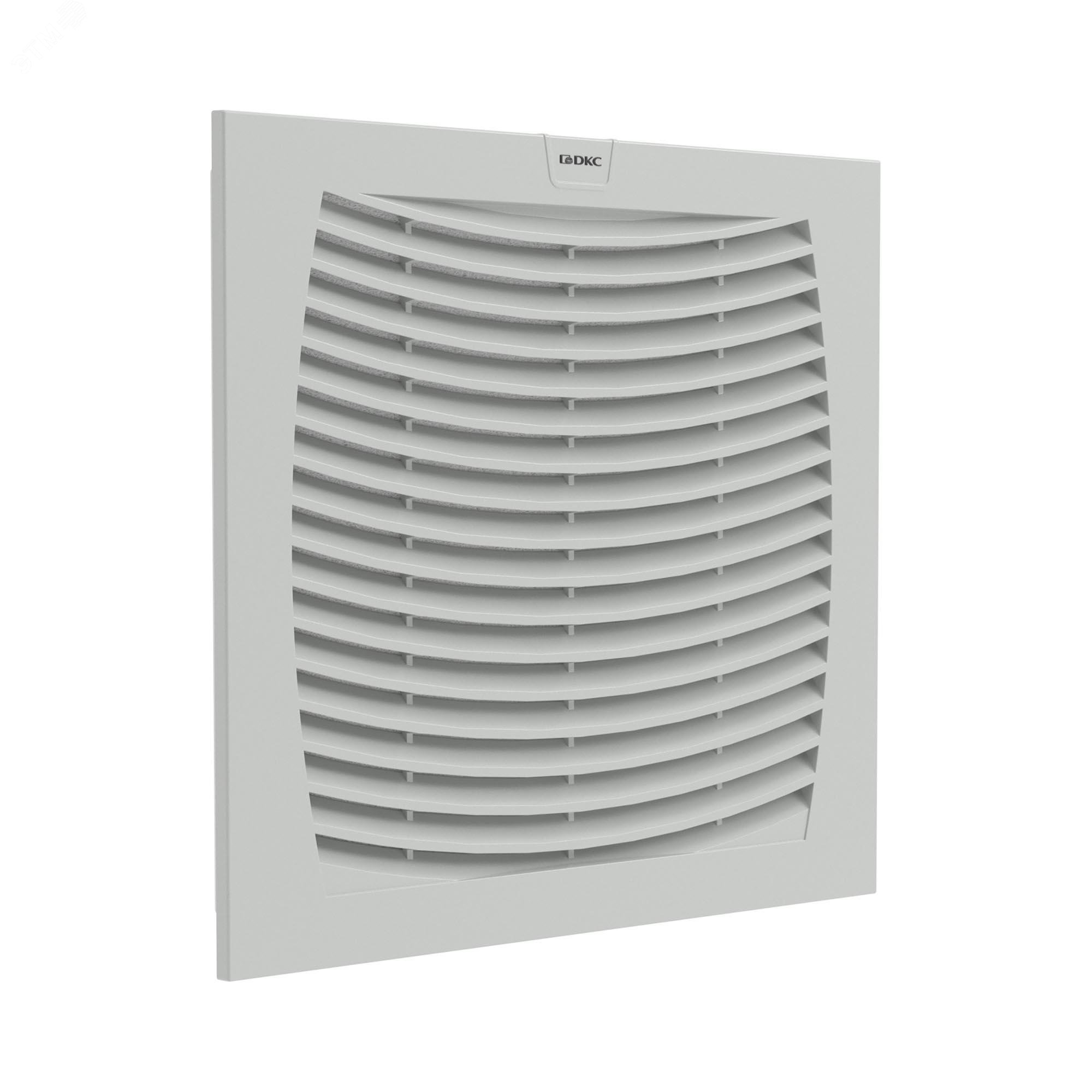 Изображение товара Вентиляционная решетка с фильтром ДКС 255х255 мм IP54