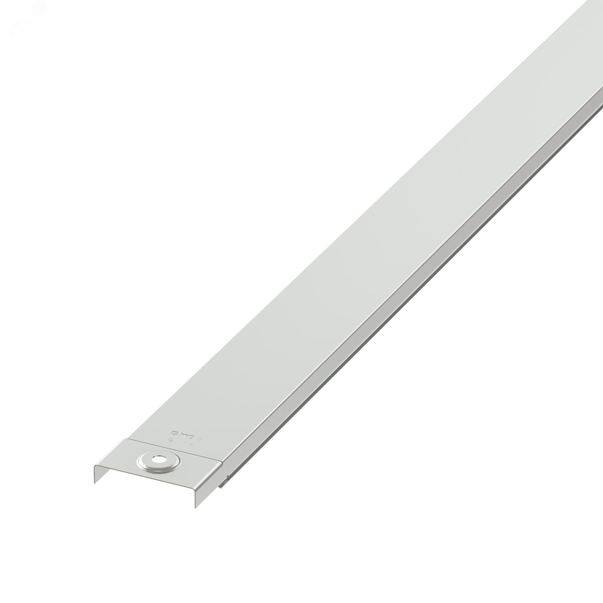 Изображение товара Крышка на лоток с заземлением 100мм L=3000 толщина 1.2мм оцинкованная