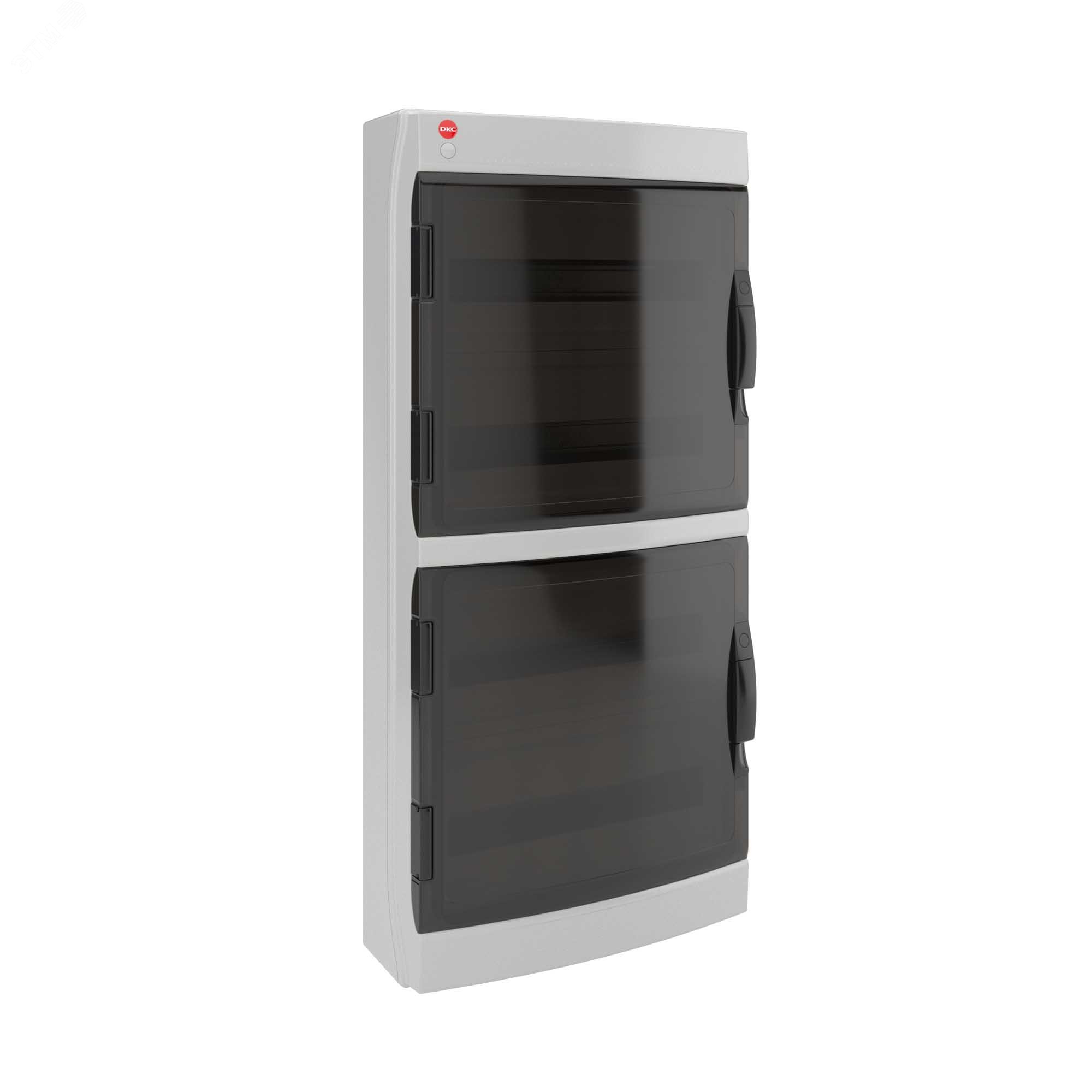 Щит распределительный навесной ЩРн-П-72 IP65 пластиковый прозрачная дверь серый 85672 DKC - превью 2