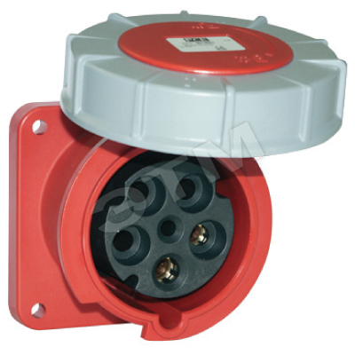 Розетка скрытой установки IP67 63A 3p+E+N 400V