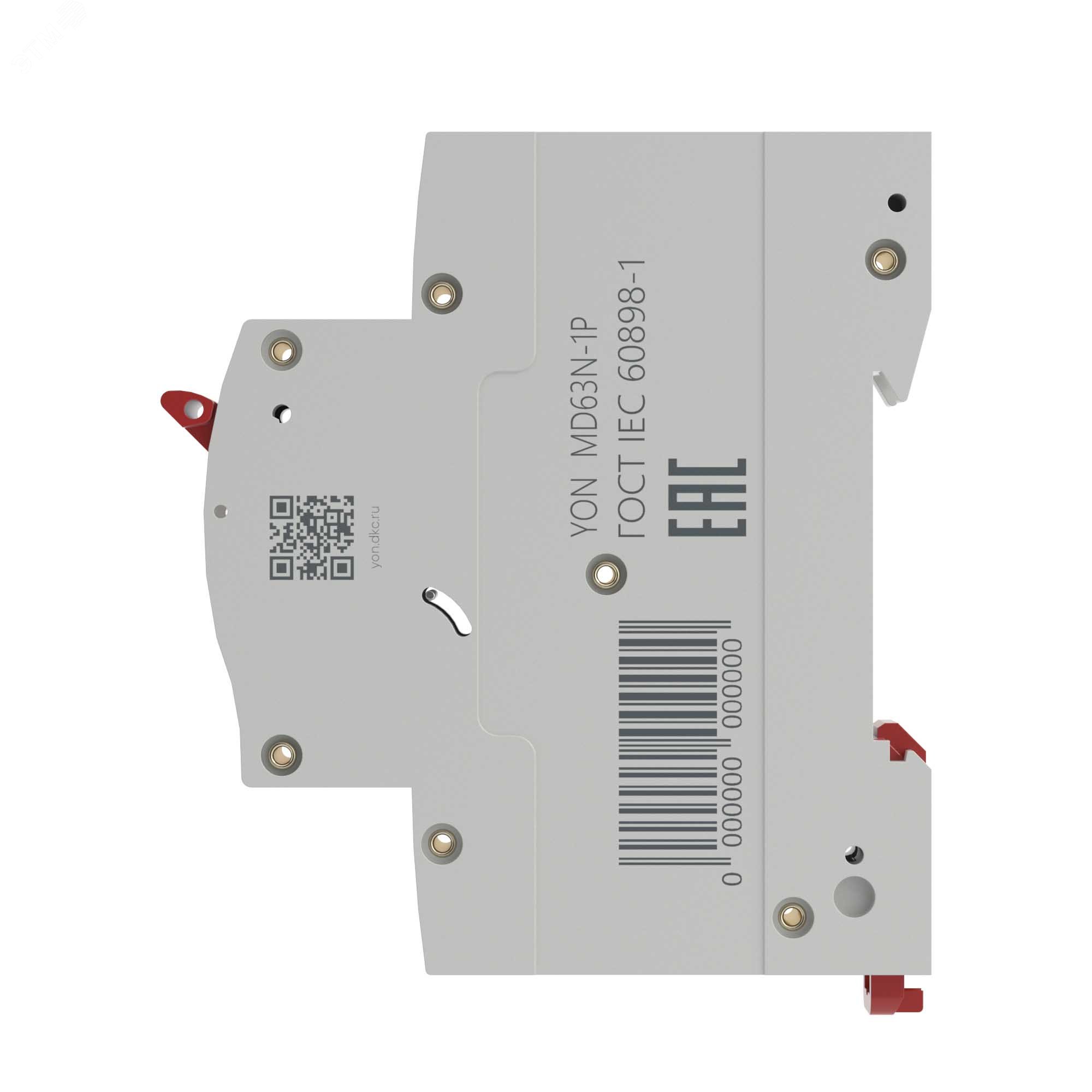 Выключатель автоматический однополюсный 10А C 6кА артикул MD63N-1PC10 ...