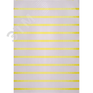 Изображение товара Самоламинирующаяся маркировка для проводов и кабелей 7-13мм. Желтая (32 шт. на пластине, упак. по 5 листов) (шт)