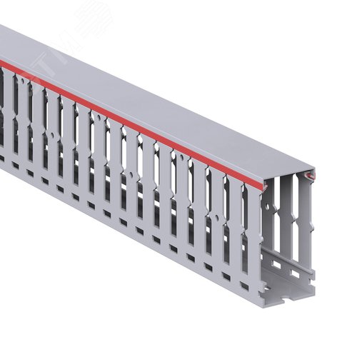 Короб перфорированный RL12 40x80 серый QUADRO - фото 1