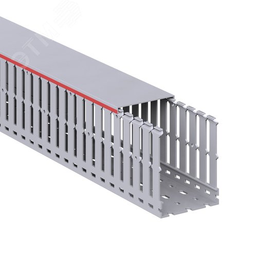 Короб перфорированный RL12 80x100 серый QUADRO - фото 2