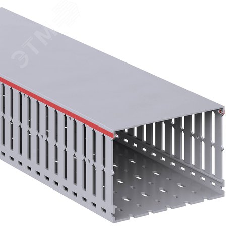 Короб перфорированный RL12 150x100 серый QUADRO - фото 1