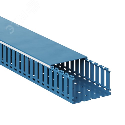 Короб перфорированный синий RL12 100x60 - фото 2