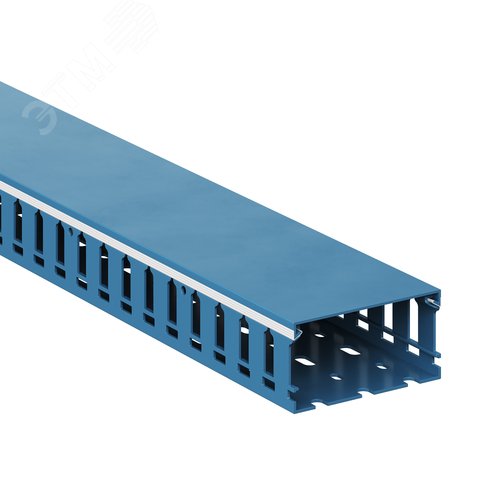 Короб перфорированный синий RL12 80x40 - фото 1