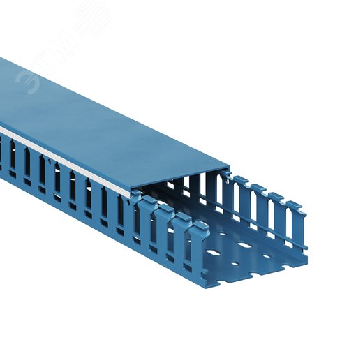 Короб перфорированный синий RL12 80x40 - фото 2