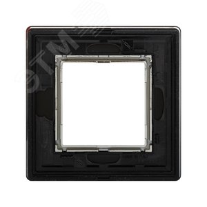 Рамка из алюминия, ''Avanti'', черная, 2 модуля - фото 3