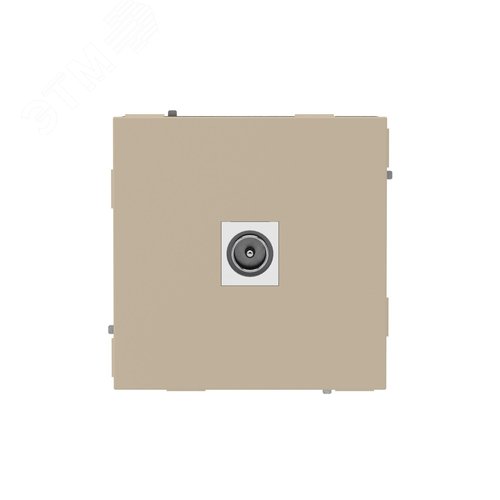 Розетка TV одиночная, KANT, ванильный марципан - фото 1