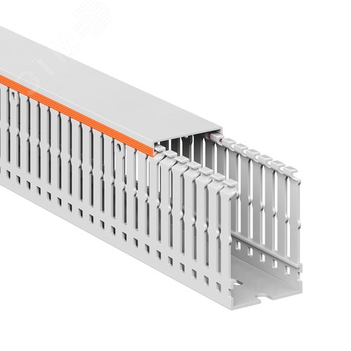 Короб перфорированный RLHF6 40x60, без галогенов, светло-серый - фото 2