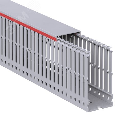 Короб перфорированный RL6 40x80 серый QUADRO - фото 2