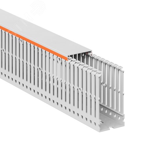 Короб перфорированный, без галогенов, светло-серыйRLHF6 40x80 - фото 2