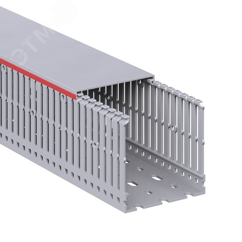 Короб перфорированный RL6 80x80 серый QUADRO - фото 2