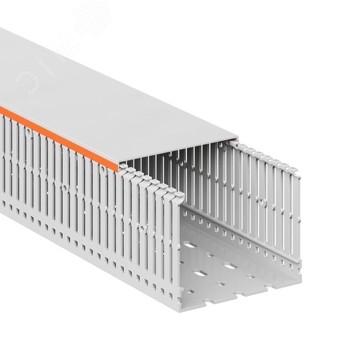 Короб перфорированный RLHF6 100x80, без галогенов, светло-серый - фото 2