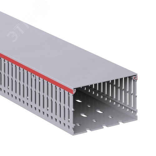 Короб перфорированный RL6 100x60 серый QUADRO - фото 1