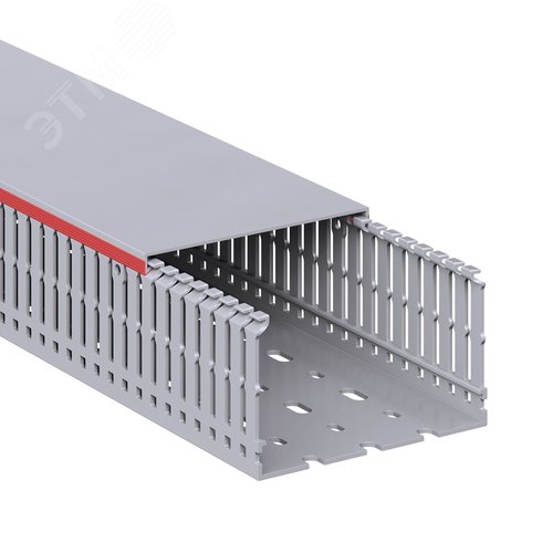 Короб перфорированный RL6 100x60 серый QUADRO - фото 2