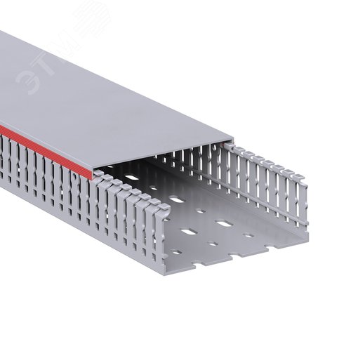 Короб перфорированный RL6 100x40 серый QUADRO - фото 2