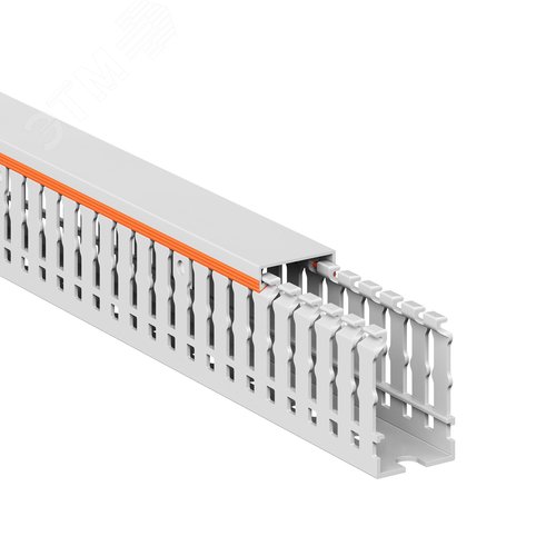 Короб перфорированный, без галогенов, светло-серый RLHF6 25x40 - фото 2