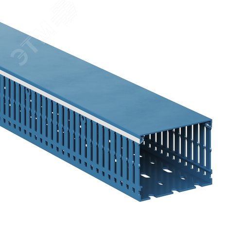 Короб перфорированный синий RL6 80x60 - фото 1