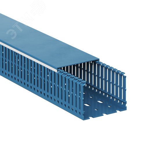 Короб перфорированный синий RL6 80x60 - фото 2