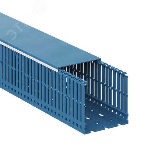 Короб перфорированный синий RL6 80x80 - фото 2