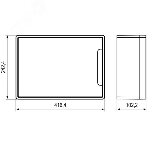 Щиток 18 мод настенный Фрейм (FRAME), белый с белой дверцей, с 2 шинами PEN на 8 и 10 отв. - фото 5