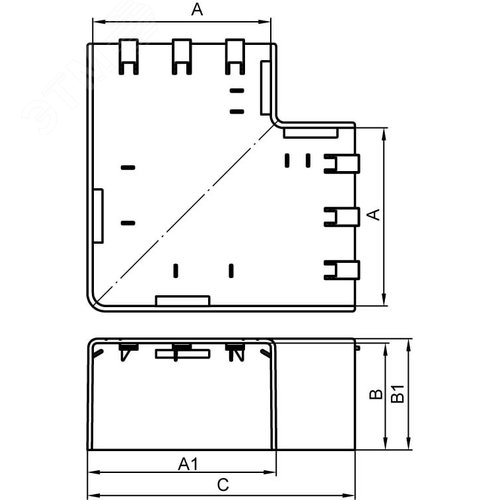 Угол плоский Г-образный 120x40 NPAN IN-Liner - фото 2