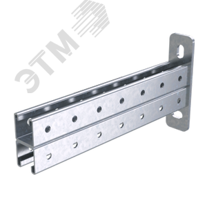 Консоль двойная 41х41 мм основание 400 мм горячеоцинкованная - фото 1