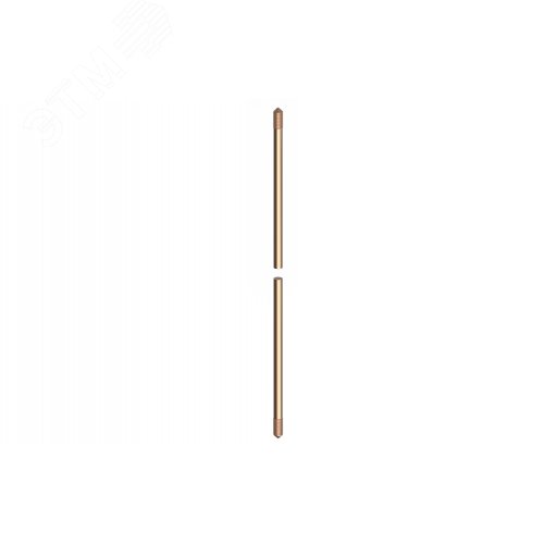 Изображение товара Заземлитель вертикальный 1500 мм, D14.2 мм, омедненная сталь (шт)