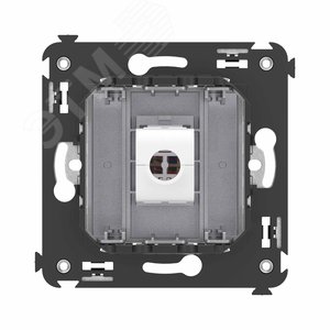 Avanti Компьютерная розетка RJ-45 без шторки в стену, кат.6 одинарная,  Закаленная сталь - фото 4