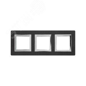 Рамка из алюминия, ''Avanti'', черная, 6 модулей - фото 1